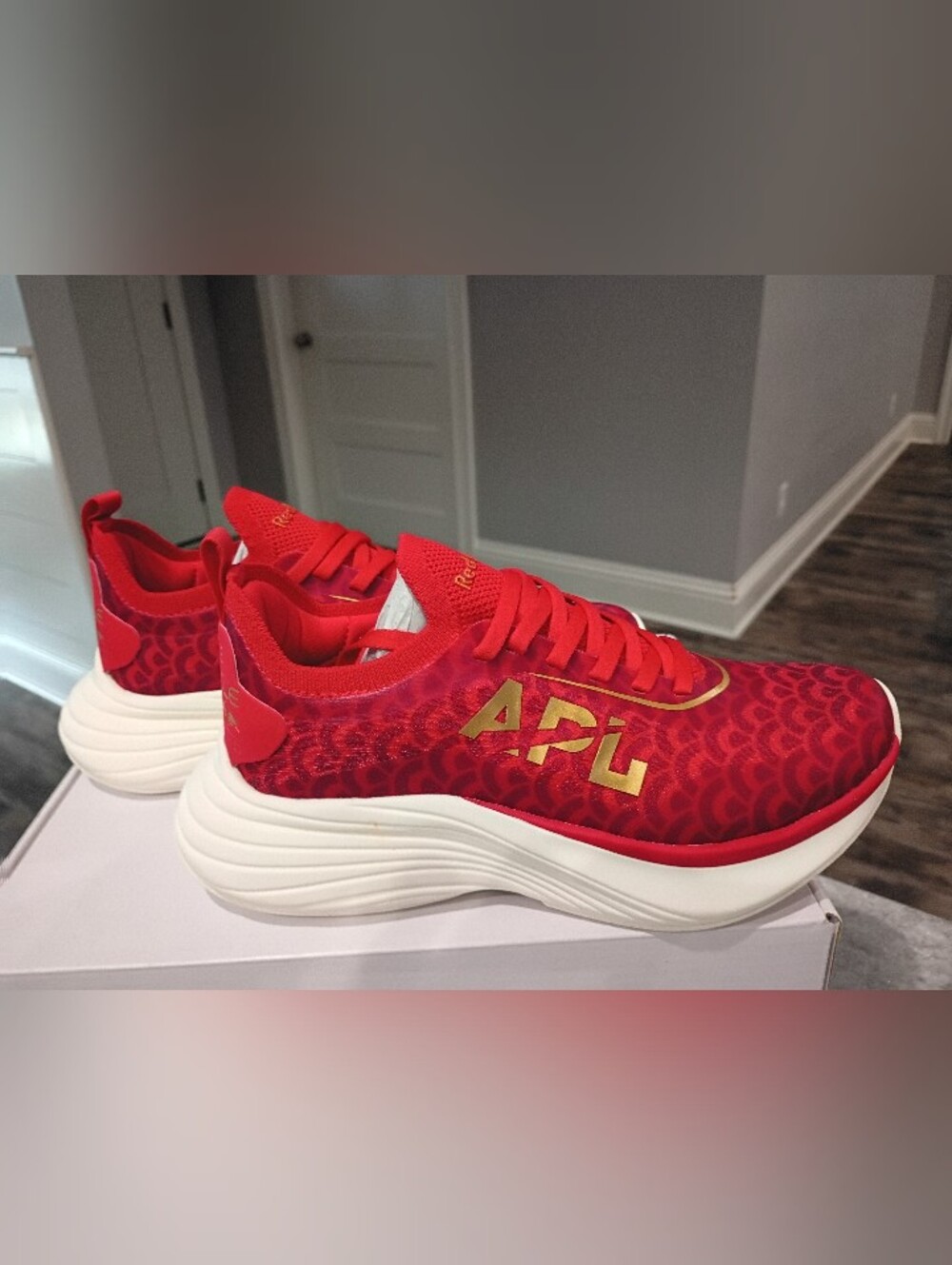 APL & Red Bull Racing Women's Red & Gold Sneakers Size 5.5 New